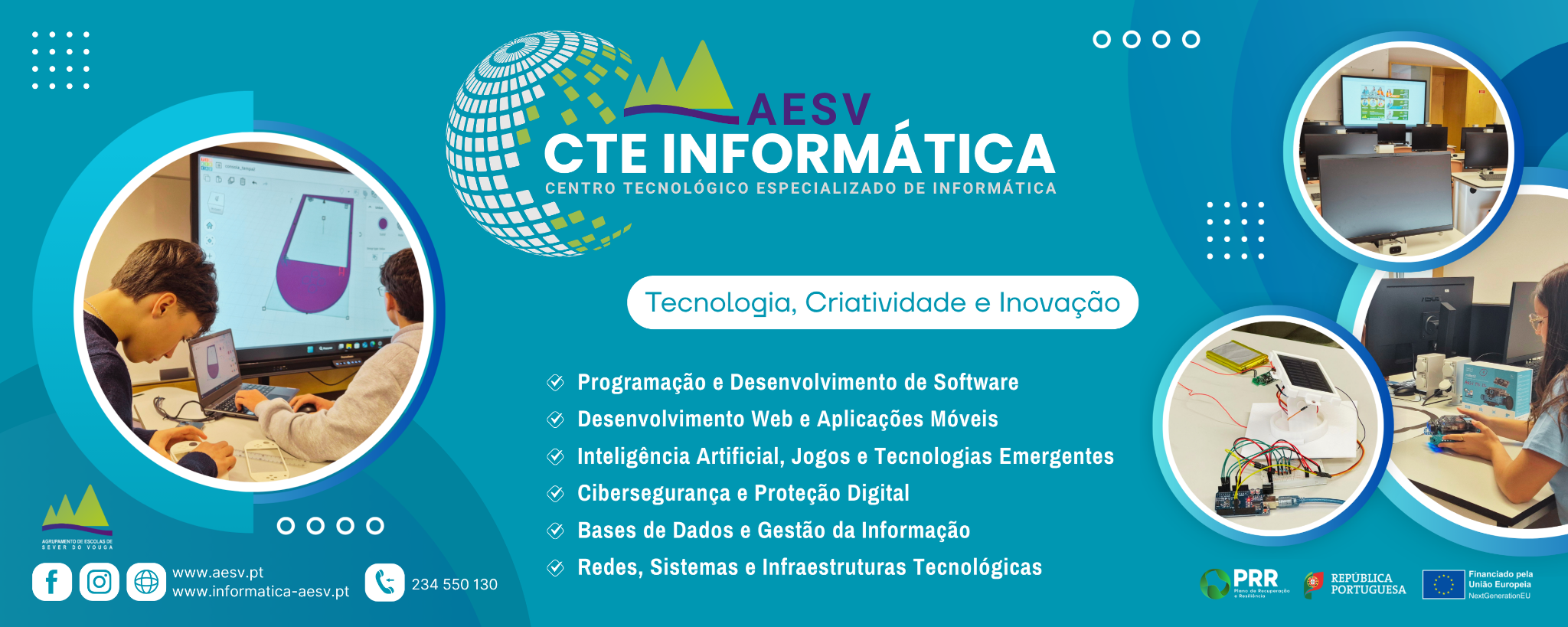 Banner do CTE de Informática do AESV